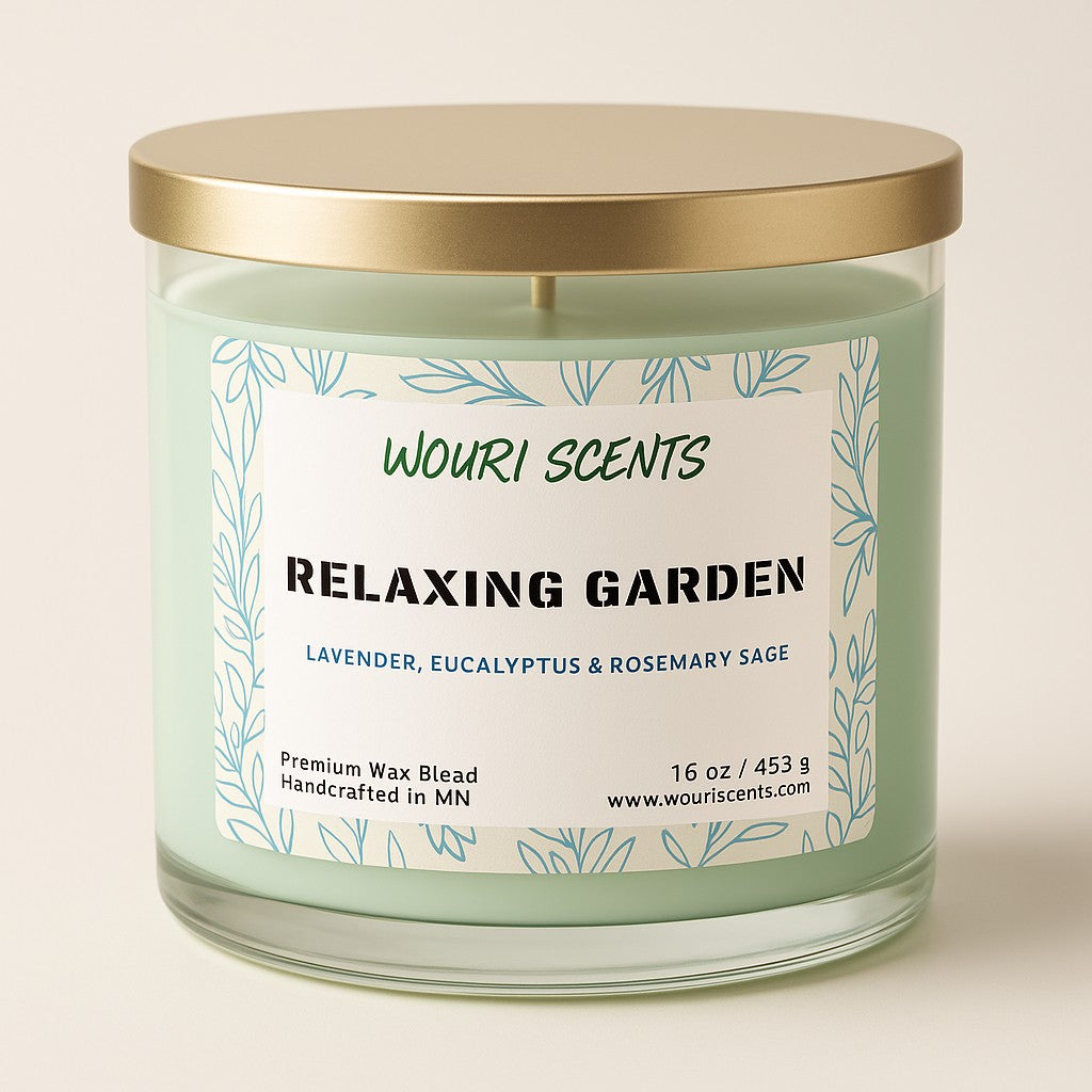 Relaxing Garden 🎄- 3 Wick Candle